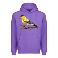 Purple American Goldfinch Premium Hoodie - LillyAllenDesigns