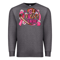 Charcoal Heather breast cancer go fight cure football Premium Sweatshirt - JahusDesignShop