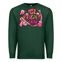 Sports Green breast cancer go fight cure football Premium Sweatshirt - JahusDesignShop