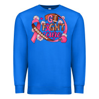 True Royal breast cancer go fight cure football Premium Sweatshirt - JahusDesignShop