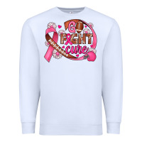 White breast cancer go fight cure football Premium Sweatshirt - JahusDesignShop