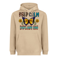 Mushroom keep calm dream on Heavyweight Hoodie - CowhideDigitalArt