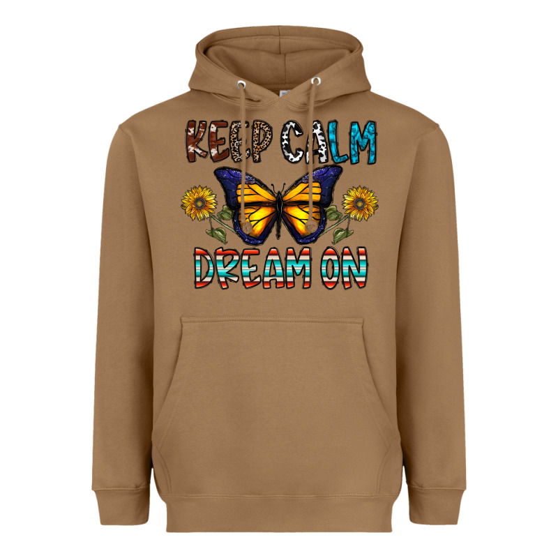 Keep Calm Dream On Heavyweight Hoodie by CowhideDigitalArt | Teevron