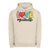 Pigment French Oak love grandma life Urban Hoodie - MaliasSmallBusiness