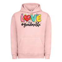 Pigment Salmon love grandma life Urban Hoodie - MaliasSmallBusiness