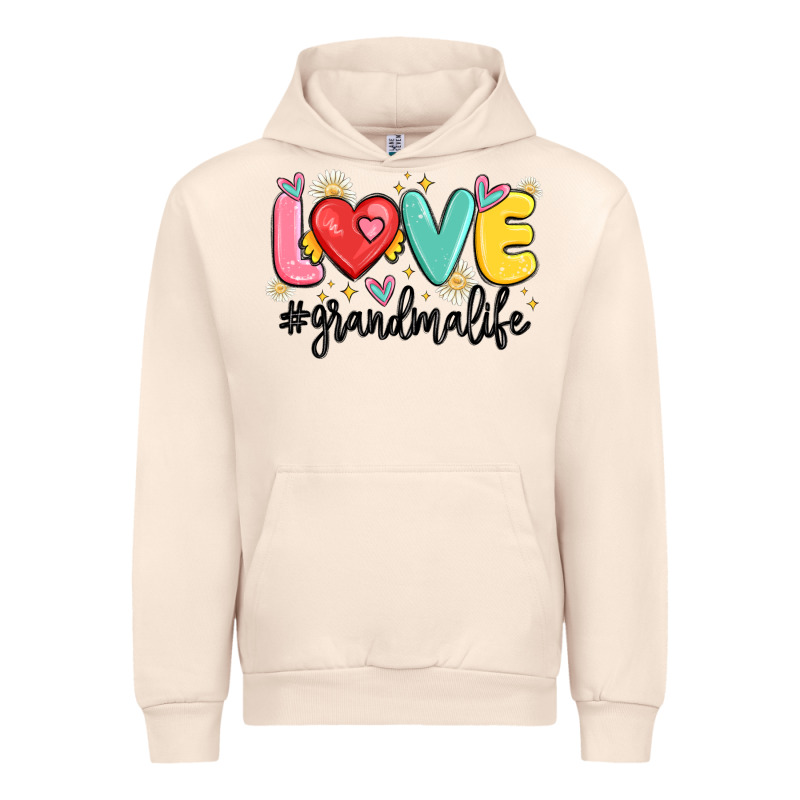 Love Grandma Life Urban Hoodie by MaliasSmallBusiness | Teevron