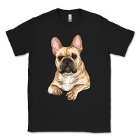 Black French bulldog sitting Classic Tee - RanaPortraitStore