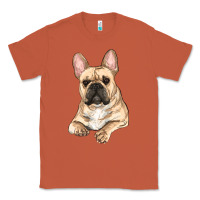 Copper French bulldog sitting Classic Tee - RanaPortraitStore