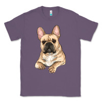 Lavender French bulldog sitting Classic Tee - RanaPortraitStore