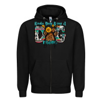 Black kinda busy being a dog mom Zipper Hoodie - Zillion Design Studio