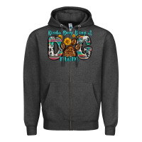 Charcoal Heather kinda busy being a dog mom Zipper Hoodie - Zillion Design Studio