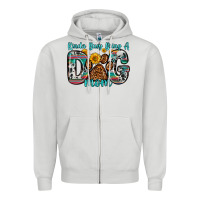 Kinda Busy Being A Dog Mom Zipper Hoodie | Teevron
