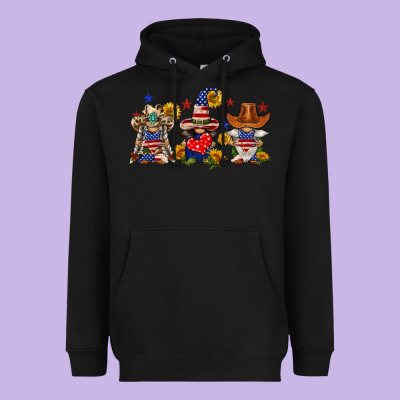 American Gnomes Heavyweight Hoodie Designed By Fadigitalartstudio