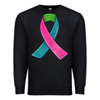 Black metastatic breast cancer ribbon Premium Sweatshirt - JahusDesignShop