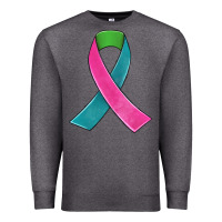 Charcoal Heather metastatic breast cancer ribbon Premium Sweatshirt - JahusDesignShop