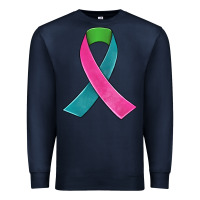 Navy metastatic breast cancer ribbon Premium Sweatshirt - JahusDesignShop