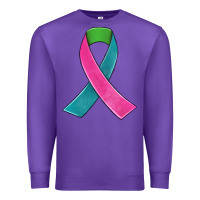 Purple metastatic breast cancer ribbon Premium Sweatshirt - JahusDesignShop