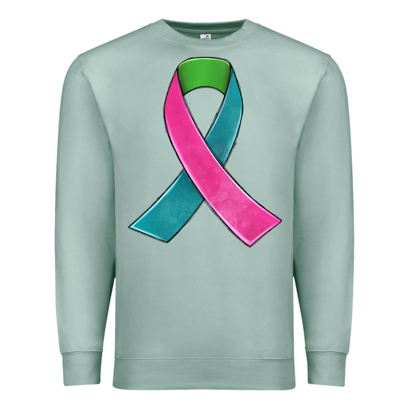 Metastatic Breast Cancer Ribbon Premium Sweatshirt by JahusDesignShop | Teevron