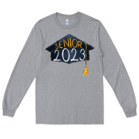 Heather Grey senior 2023 graduation Long Sleeve Tee - RanaPortraitStore