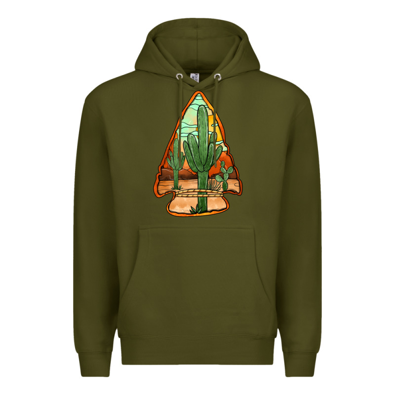 Desert Cactus Arrowhead Premium Hoodie by Jasminsmagicworld | Teevron