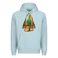 Blue Mist desert cactus arrowhead Premium Hoodie - Jasminsmagicworld