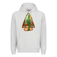Dove Grey desert cactus arrowhead Premium Hoodie - Jasminsmagicworld