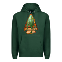 Sports Green desert cactus arrowhead Premium Hoodie - Jasminsmagicworld