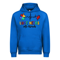 Cobalt love needs no words Urban Hoodie - MaliasSmallBusiness