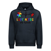 Navy love needs no words Urban Hoodie - MaliasSmallBusiness