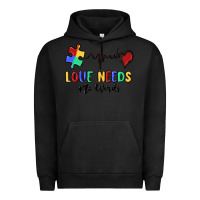 Pigment Black love needs no words Urban Hoodie - MaliasSmallBusiness