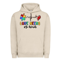 Pigment French Oak love needs no words Urban Hoodie - MaliasSmallBusiness