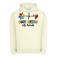 Pigment Pistachio love needs no words Urban Hoodie - MaliasSmallBusiness
