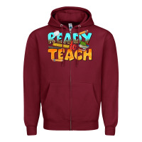 Burgundy ready to teach Zipper Hoodie - texasbilliewilder