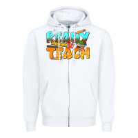 White ready to teach Zipper Hoodie - texasbilliewilder