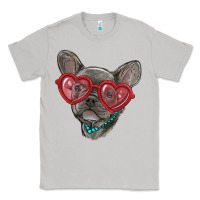 Moon Dust french bulldog with love glasses Classic Tee - RanaPortraitStore