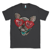 Smoke french bulldog with love glasses Classic Tee - RanaPortraitStore