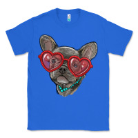 True Royal french bulldog with love glasses Classic Tee - RanaPortraitStore