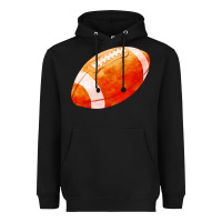 Black american football  pigskin  gridiron football Heavyweight Hoodie - FaDigitalArtStudio