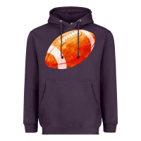Plum american football  pigskin  gridiron football Heavyweight Hoodie - FaDigitalArtStudio