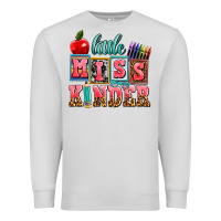 Dove Grey little miss kinder Premium Sweatshirt - AdoDesignShop
