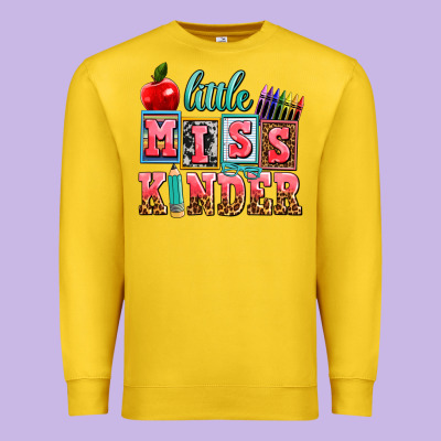Little Miss Kinder Premium Sweatshirt Designed By Adodesignshop