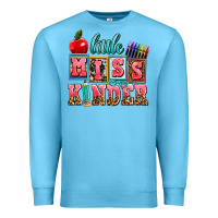 Ocean Blue little miss kinder Premium Sweatshirt - AdoDesignShop