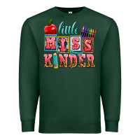 Sports Green little miss kinder Premium Sweatshirt - AdoDesignShop