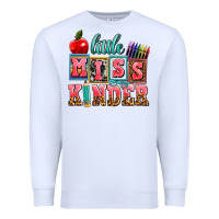 White little miss kinder Premium Sweatshirt - AdoDesignShop