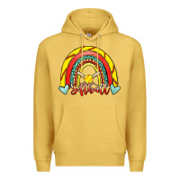 Antique Gold Softball Rainbow Premium Hoodie - RanaPortraitStore