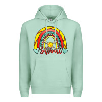 Seafoam Softball Rainbow Premium Hoodie - RanaPortraitStore