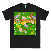 Black farm life seamless pattern Classic Tee - FaDigitalArtStudio