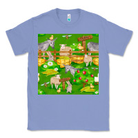 Colony Blue farm life seamless pattern Classic Tee - FaDigitalArtStudio