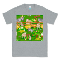 Heather Grey farm life seamless pattern Classic Tee - FaDigitalArtStudio