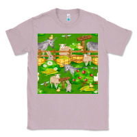 Lilac farm life seamless pattern Classic Tee - FaDigitalArtStudio